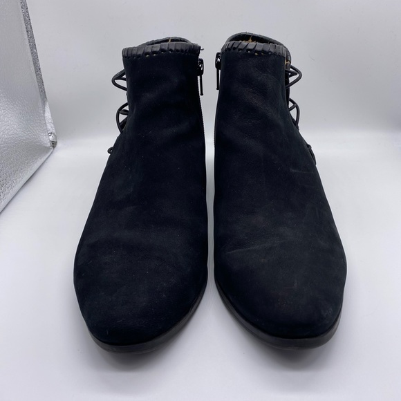 Jack Rogers Regan Black Suede Booties Size 7.5M - Picture 3 of 14
